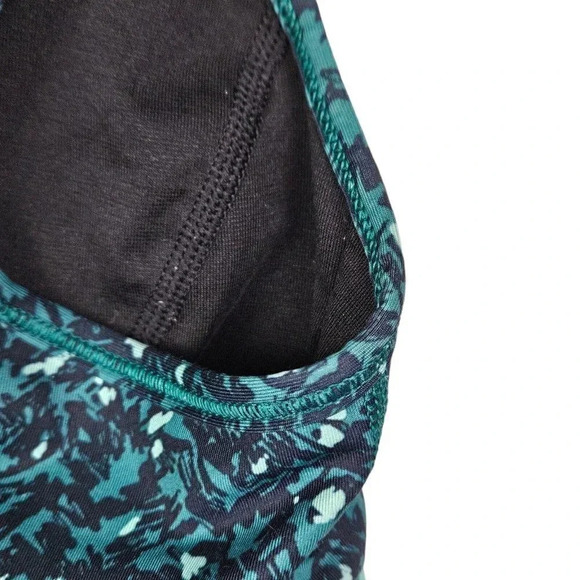 Lululemon 6 Tough It Out Tank Heathered Menthol/Mountain Peaks Black Forage Teal - Picture 5 of 6